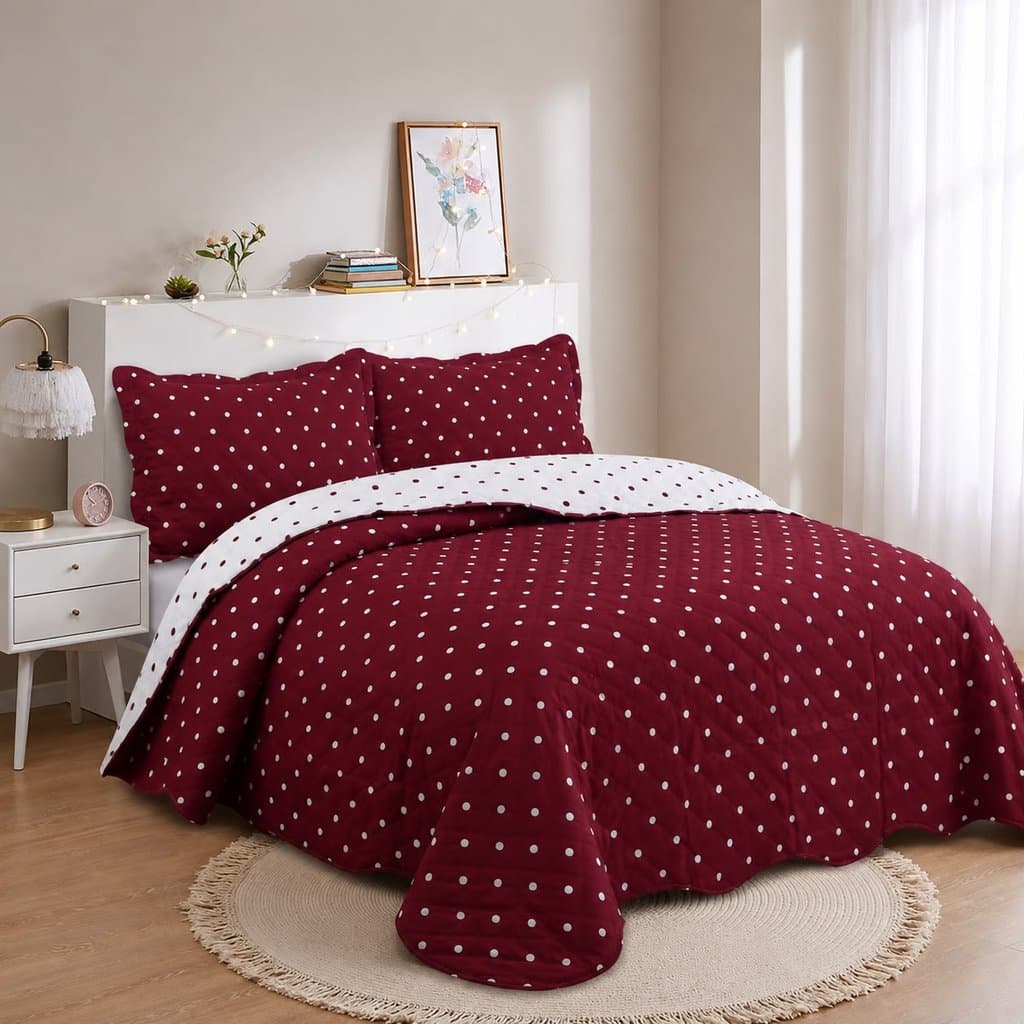 Kit Colcha Cobre Leito Estampado, Alegra, Dupla Face, 3 peças, Matelado  - (Casal, Queen ou King)