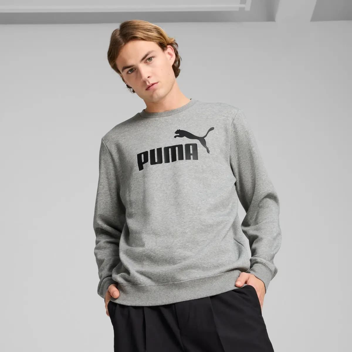 Moletom Masculino Essentials No. 1 Logo Crew Puma