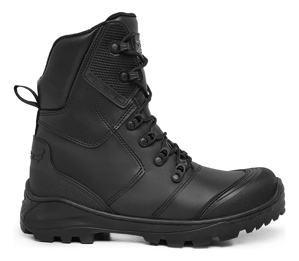 Bota Coturno Militar Acero Mamute Pro Couro Legitimo Palm