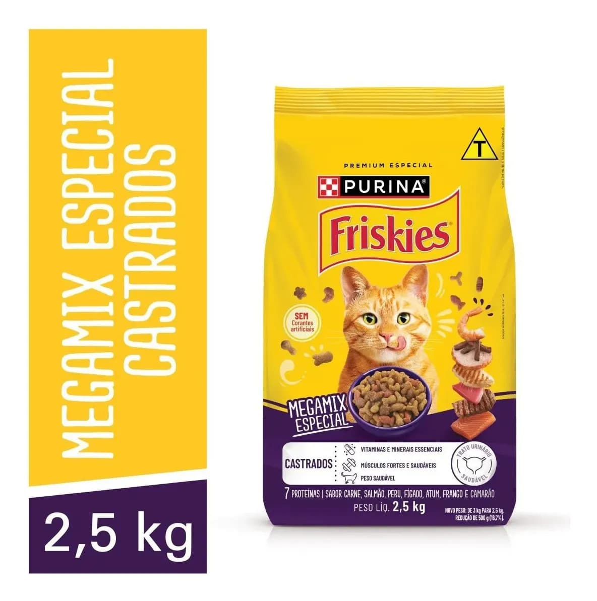 Friskies Ração Seca Gato Castrado Megamix 2.5kg