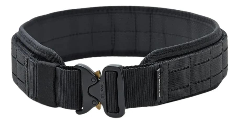Cinto Tático Modular Rigger Extreme Fasten Invictus Preto Tamanho G (circunferência 109,5 - 123cm)