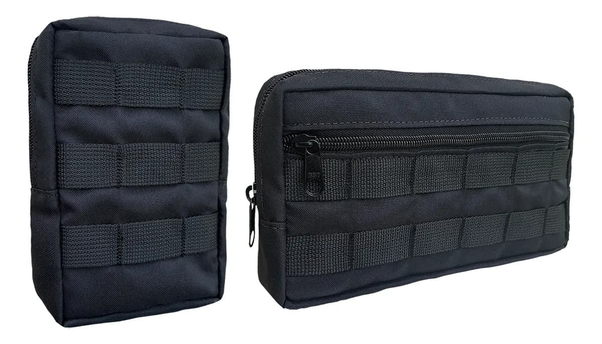 Kit 2 Bolsas Táticas Modular Para Colete Airsoft Militar