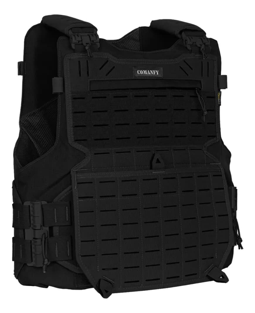 Colete Tatico Comanfy Gladiador Laser Cut- Abas Largas Largo