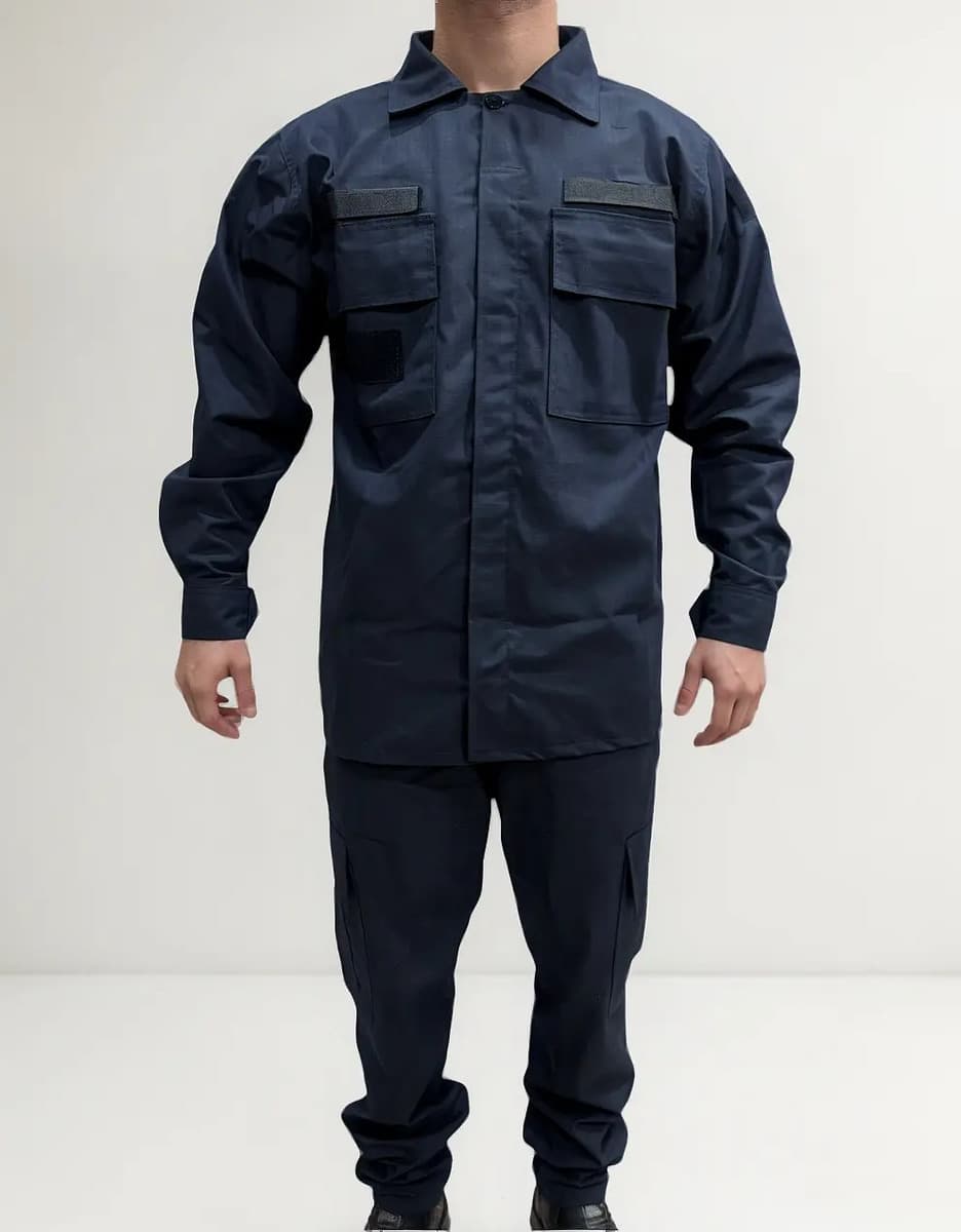 Farda Uniforme Tático Azul Marinho Rip Stop