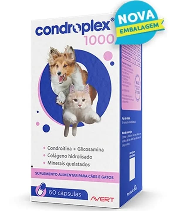 Avert Suplemento Condroplex 1000 para Cão/Gato Todas as idades