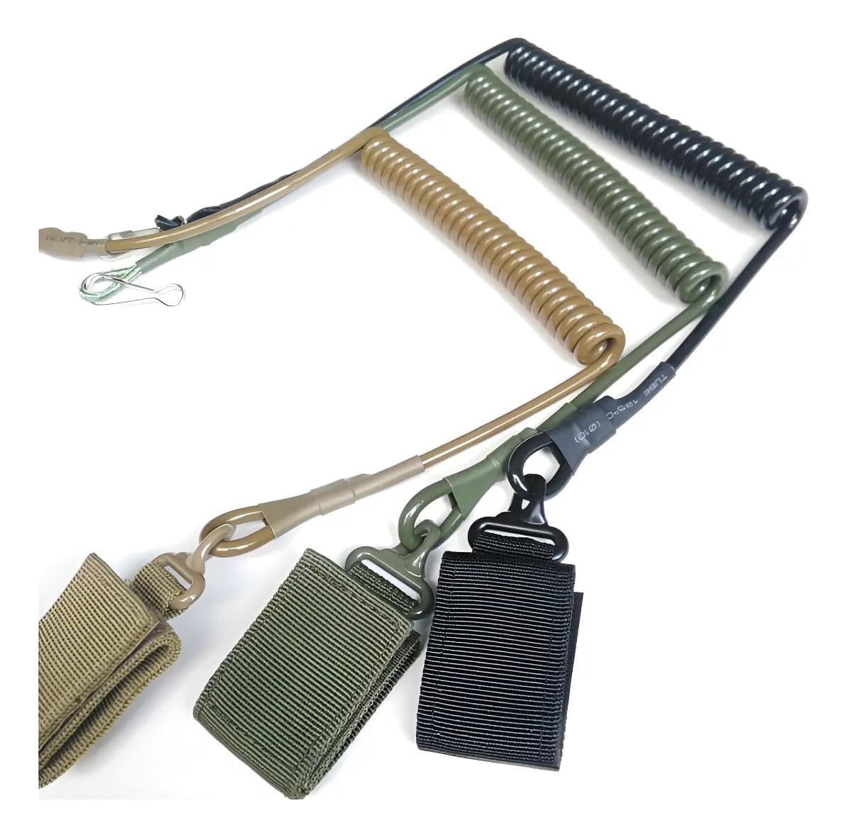 Fiel Retrátil Tático Espiral Pistola Segurança Airsoft