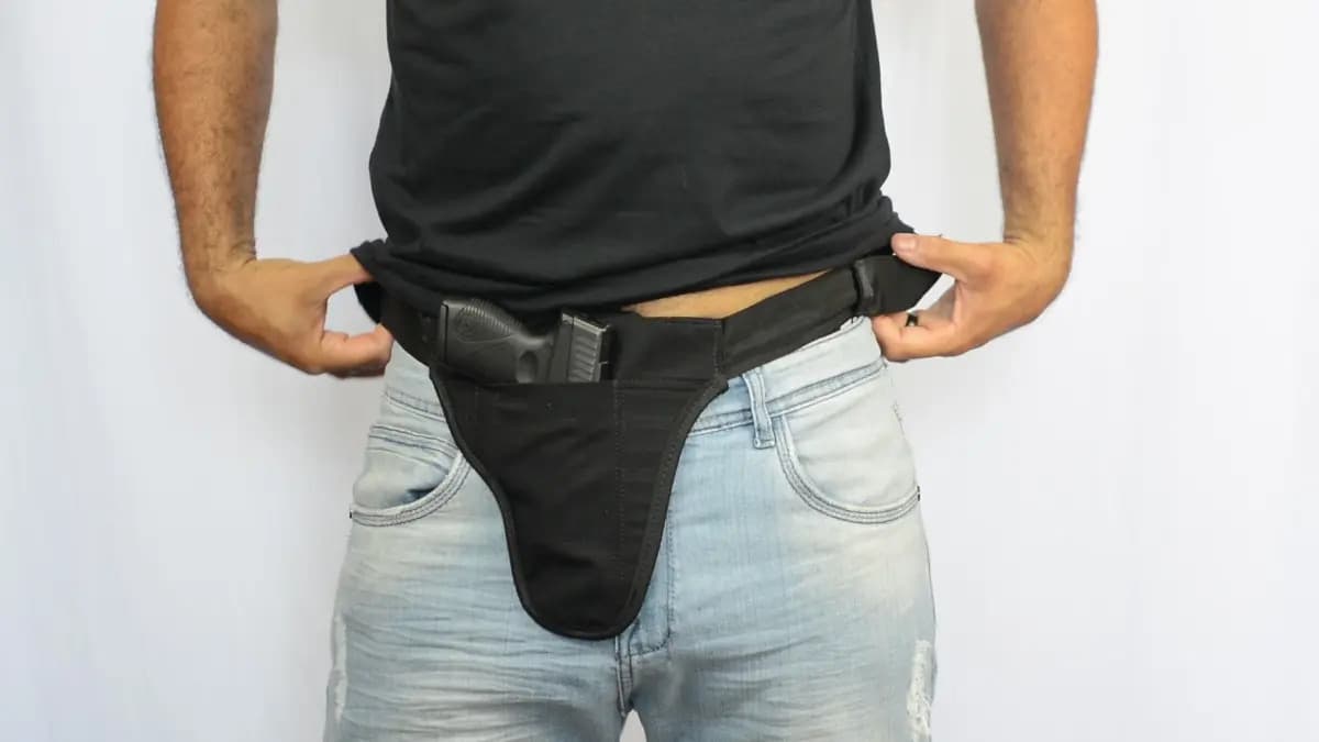 Coldre Tático Velado Cueca Escondido Pistola 3 A 4 Polegadas