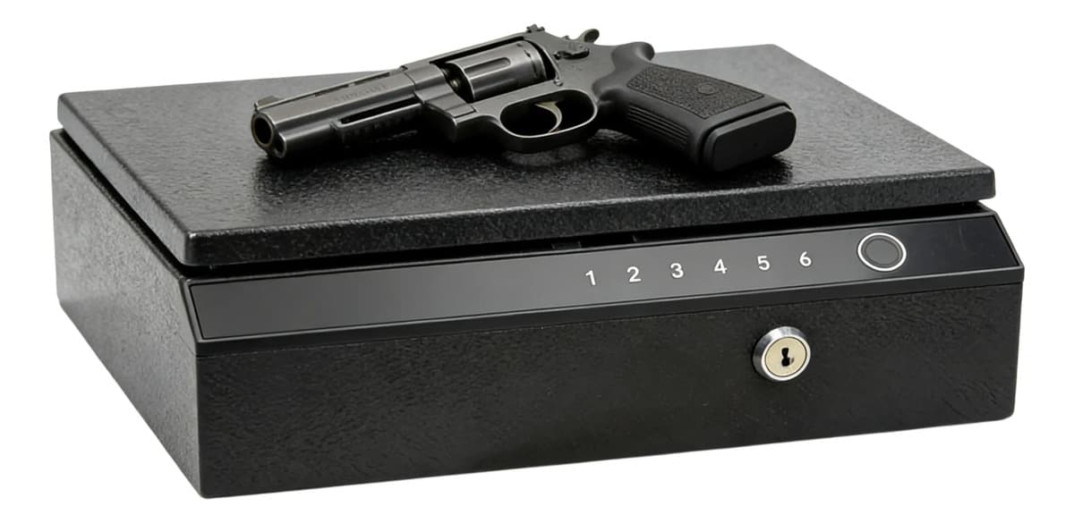 Cofre De Armas Curtas Biometria Cofre Aço Temperado