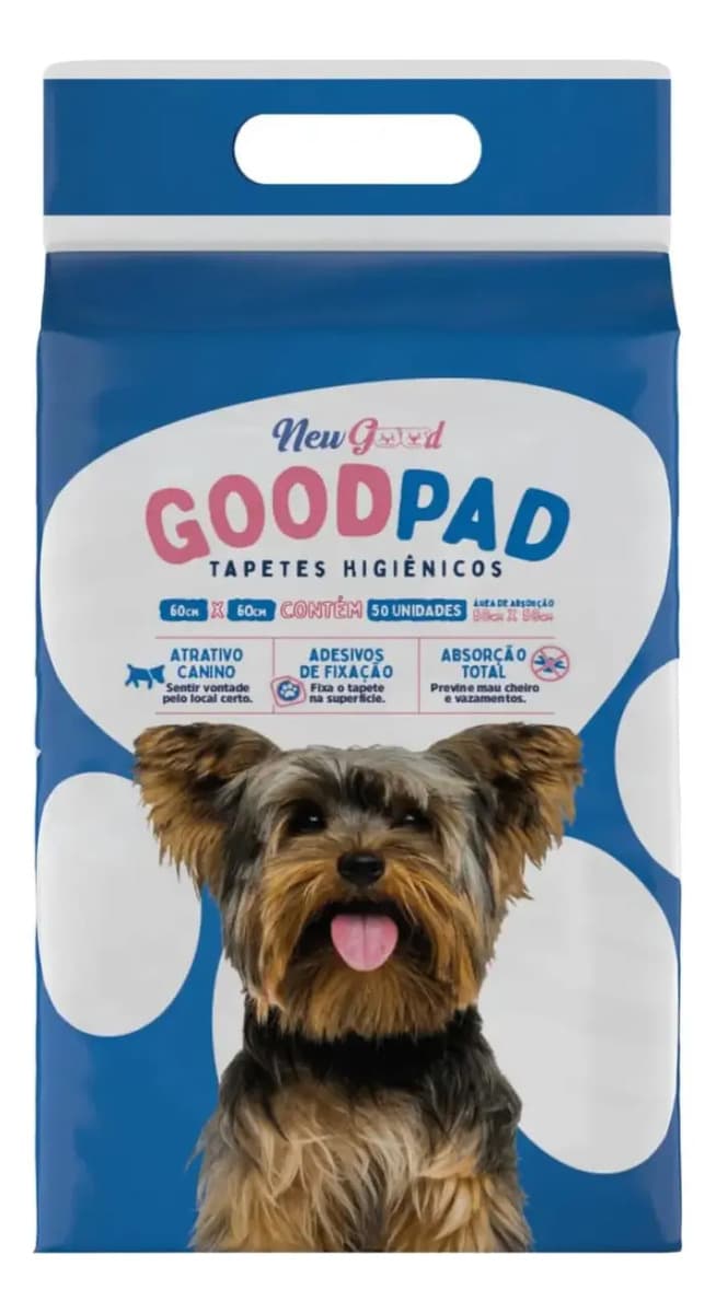 Tapete Hig Good Pad P/ Cães E Gatos 60x60cm Com 50 Unidades