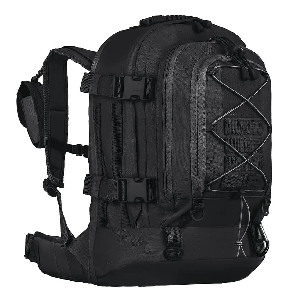 Mochila Táctica Militar Invictus Duster 2.0 Preta 50 Litros Cor Preto Tecido Liso