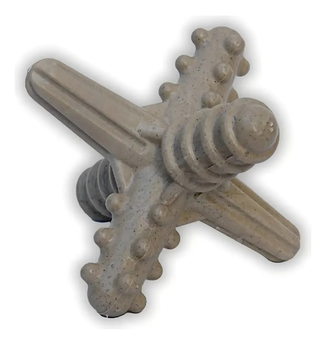 Mordedor Natural P/ Cães Pet Biobone Asterisco Zeroplastic P Cor Laranja - Mordida Moderada