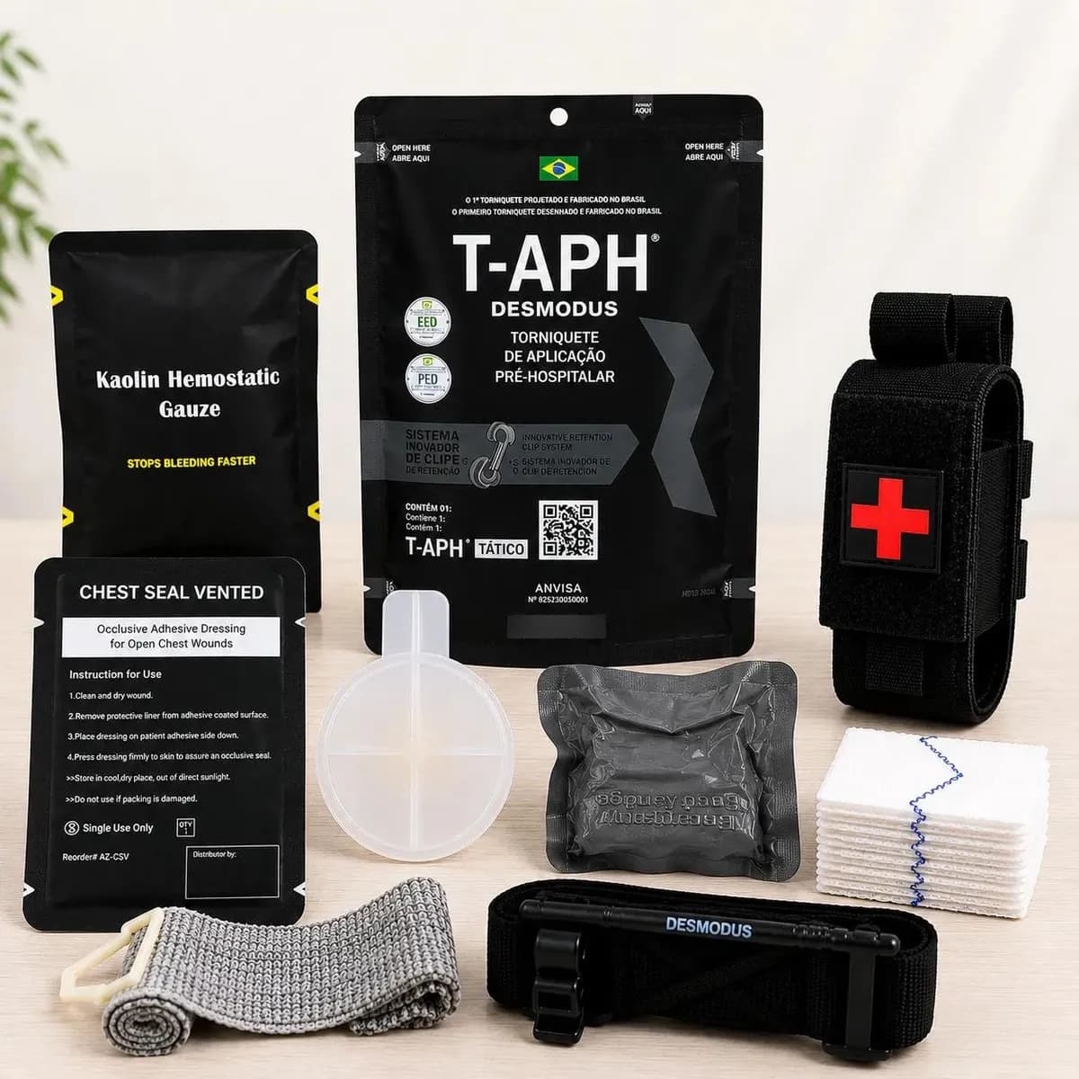 Kit Aph Policial Completo Torniquete Desmodus T-aph + Kit