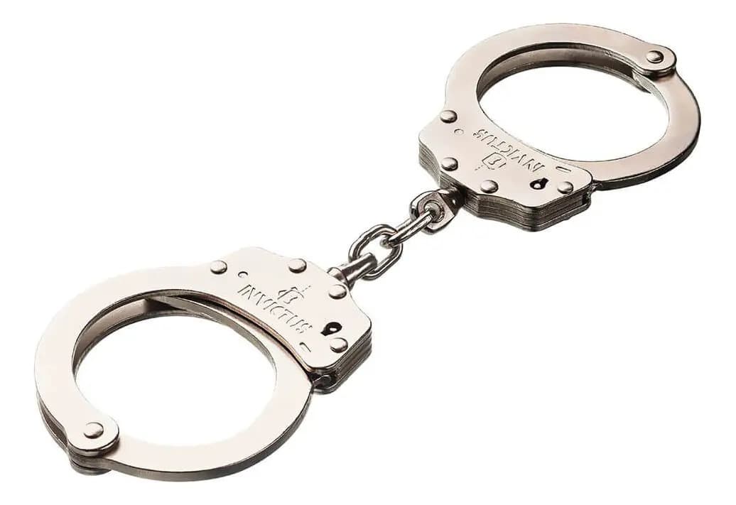 Algema De Corrente Invictus - Prata Niquelado Fosco
