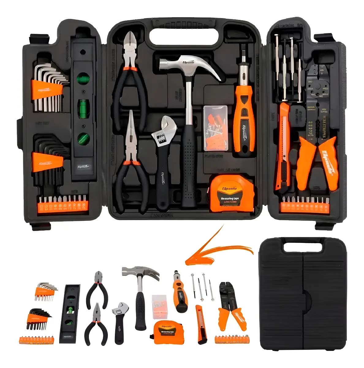 Kit Jogo De Ferramentas 129 Peças Completo Alicate Chaves