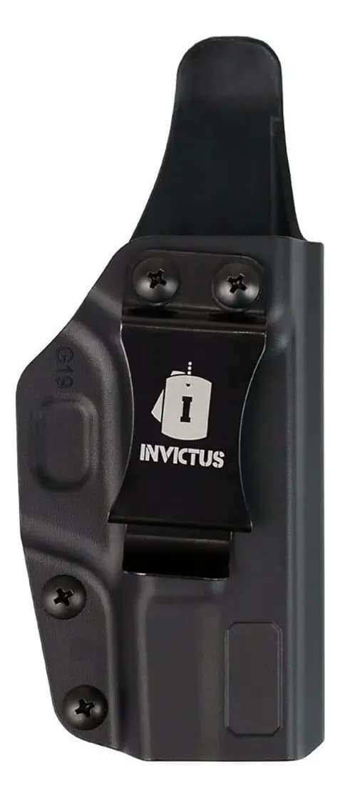 Coldre Tático Invictus para Glock Compact, de Polímero e IWB Velado
