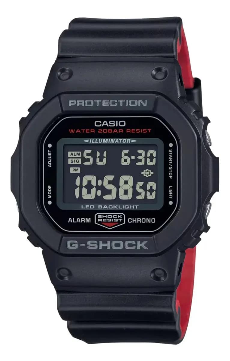Relógio Casio G-shock Masculino Digital Dw-5600uhr-1dr