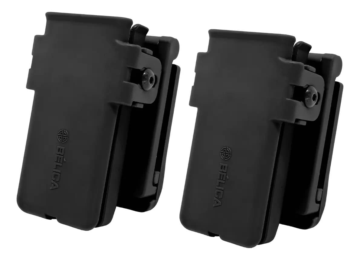 Kit 2 Porta Carregador Universal Cinto .40 9mm 380 Bélica