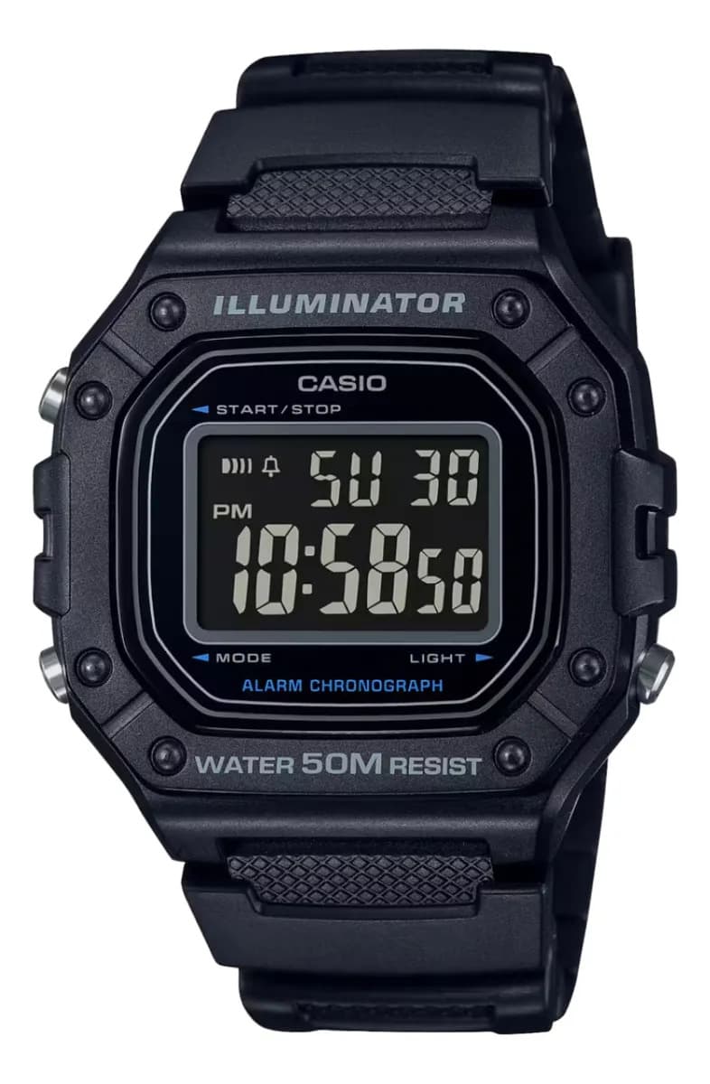 Relogio Casio Masculinoo Standar W-218h-1bvdf
