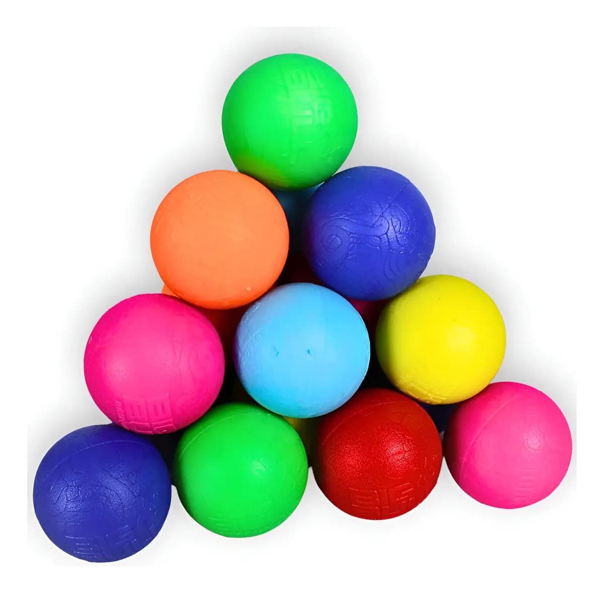 Kit 8 Bolas Brinquedo Borracha Maciça Cachorro Pequeno 4.5cm Big Bull Pet