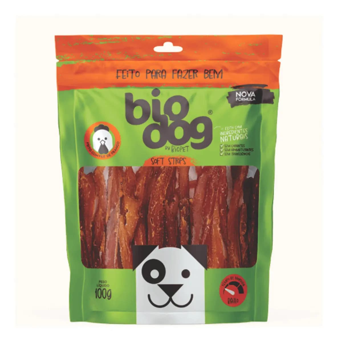 Biscoito Bio Dog Para Cães Gourmet Soft Strips - 100g