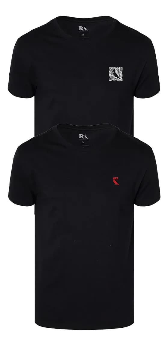 Kit 2 Camisetas Reserva Notificação E Qrcode