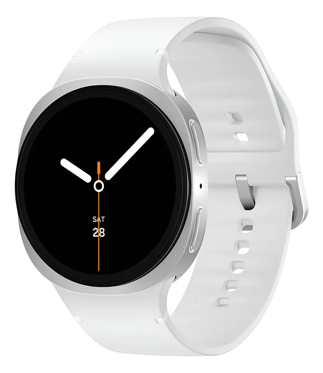 Samsung Galaxy Watch8 Smartwatch 40mm Lte, Galaxy Ai Caixa Prata Pulseira Prata Bisel Prata