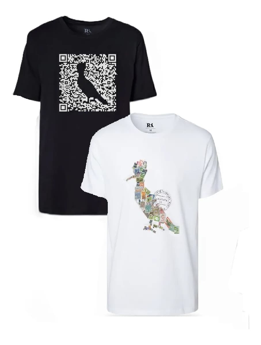 Kit 2 Camisetas Algodão Estampa Pica-pau Reserva