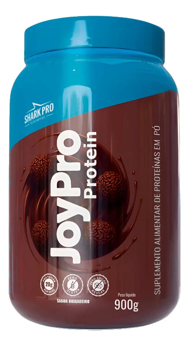 Whey Protein Joypro Pote 900g Sabor Brigadeiro Shark Pro