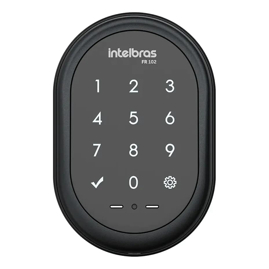 Fechadura Digital De Sobrepor Fr 102 Preto Intelbras