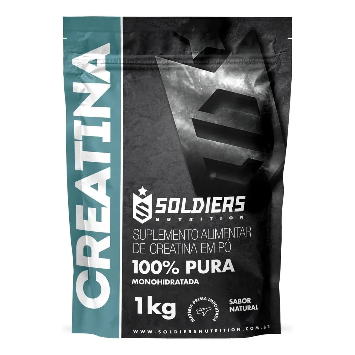 Creatina Soldiers Nutrition em pó Sem sabor x 1kg