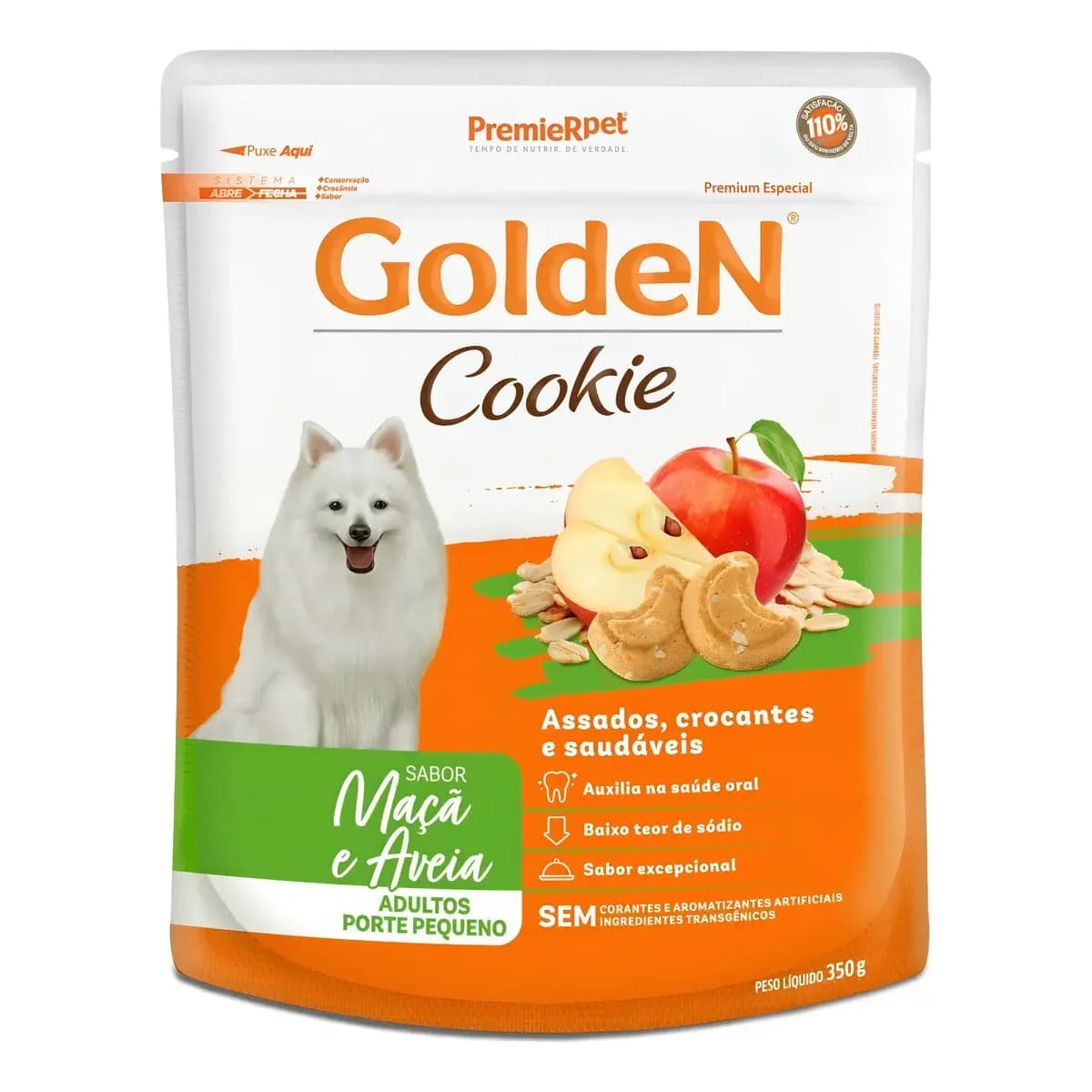 Biscoitos Golden Cookie Cães Adultos Maçã E Aveia