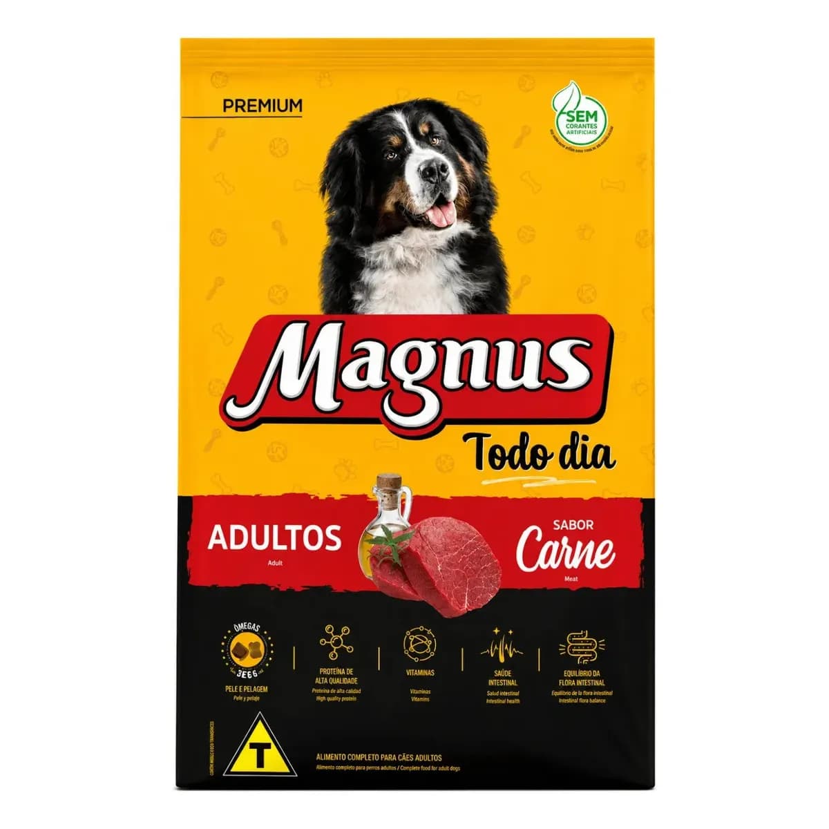 Ração Magnus Todo Dia cães adultos sabor carne saco 10.1kg
