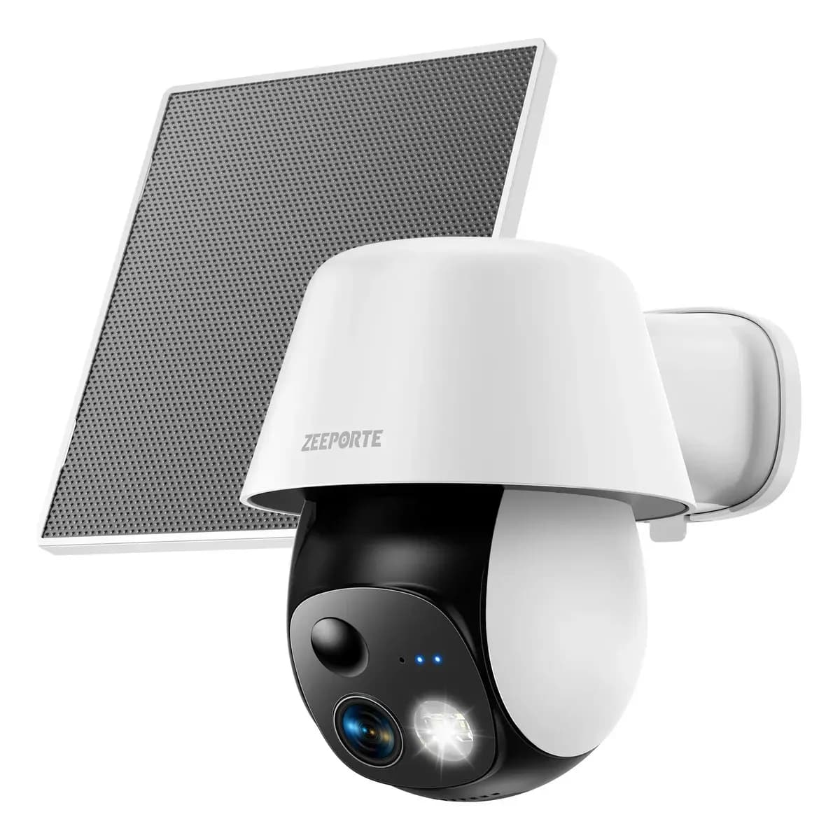 Câmera De Segurança Solar Wifi 2k Externa 360° Pan/tilt Com Ia, Detector De Movimento, Luz, Áudio Bidirecional, Sirene, Ip65, Sd/nuvem