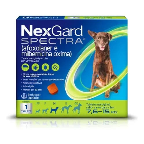 Nexgard Spectra Cães De 7,6 A 15kg Caixa Lacrada Original