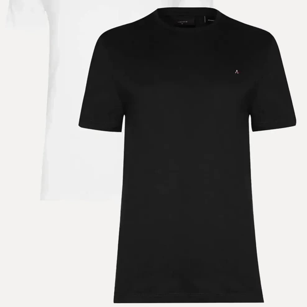 Kit Camisetas Aramis Basic Lisa Preta/branca Preto/branco S/p