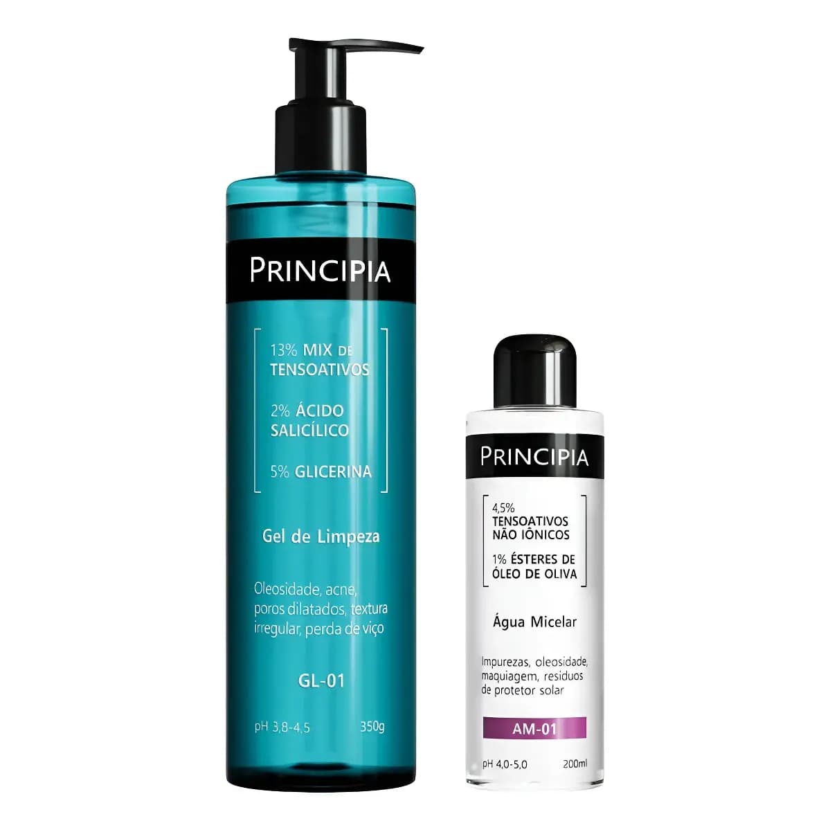 Principia Kit Dupla Limpeza Água Micelar + Gl-01 Todo Tipo De Pele Dia/noite