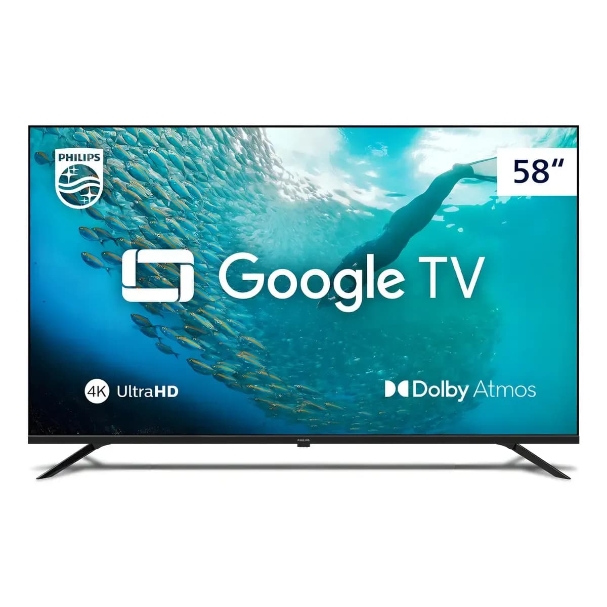 Smart Tv 4k Uhd Led 58 Philips Pug7019 Wi-fi Google Tv 3 Hd