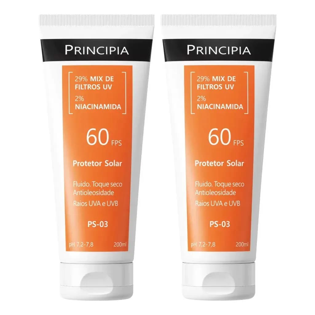 Principia Kit 2 Protetor Solar Corporal Ps-03 FPS60