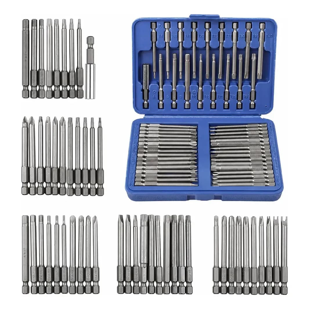 Jogo De Bits Parafusadeira Aço 50 Peças Magnético Ponteira