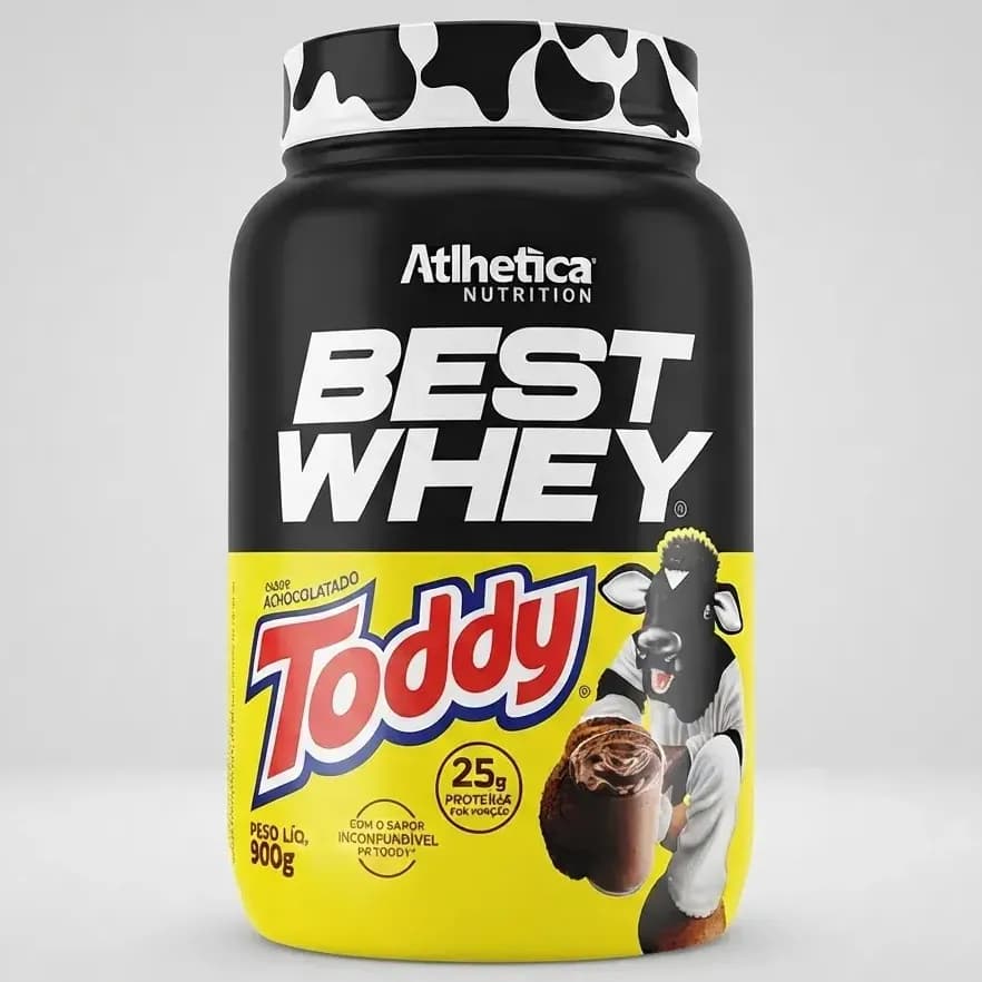 Proteína Atlhetica Nutrition Best Whey em pó sabor Toddy x 900g