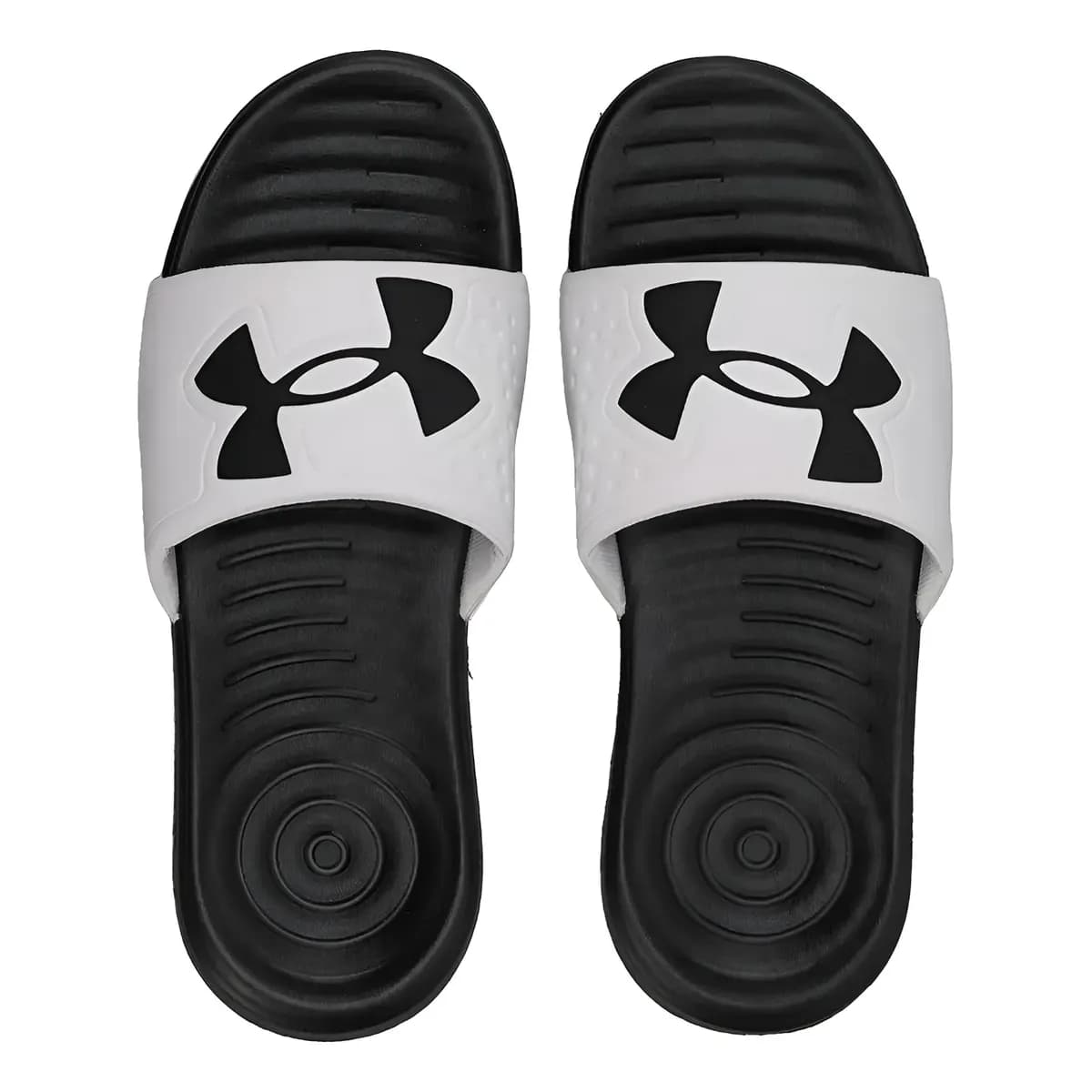 Chinelo Slide Under Armour Ansa Light Esportivo Eva Descanso Branco/preto Liso 37/38