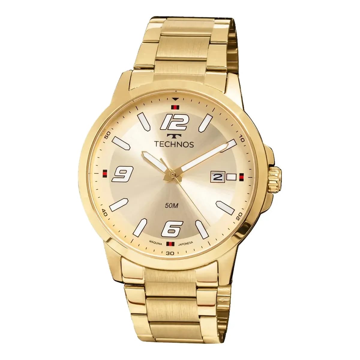 Relógio Technos Masculino Racer Dourado - 2315law/1x