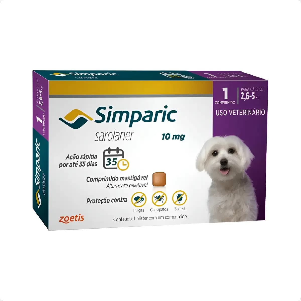 Simparic 10 Mg 2,6 A 5,0 Kg