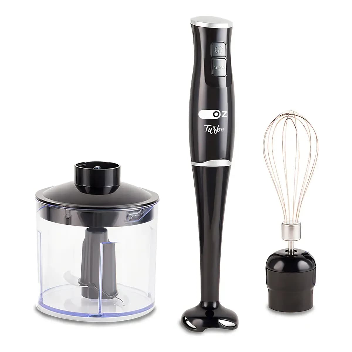 Mixer Turbo Chef 3 Em 1 250w Misturador Triturador E Fuet Sem Fio Portátil Mx4000 Oz