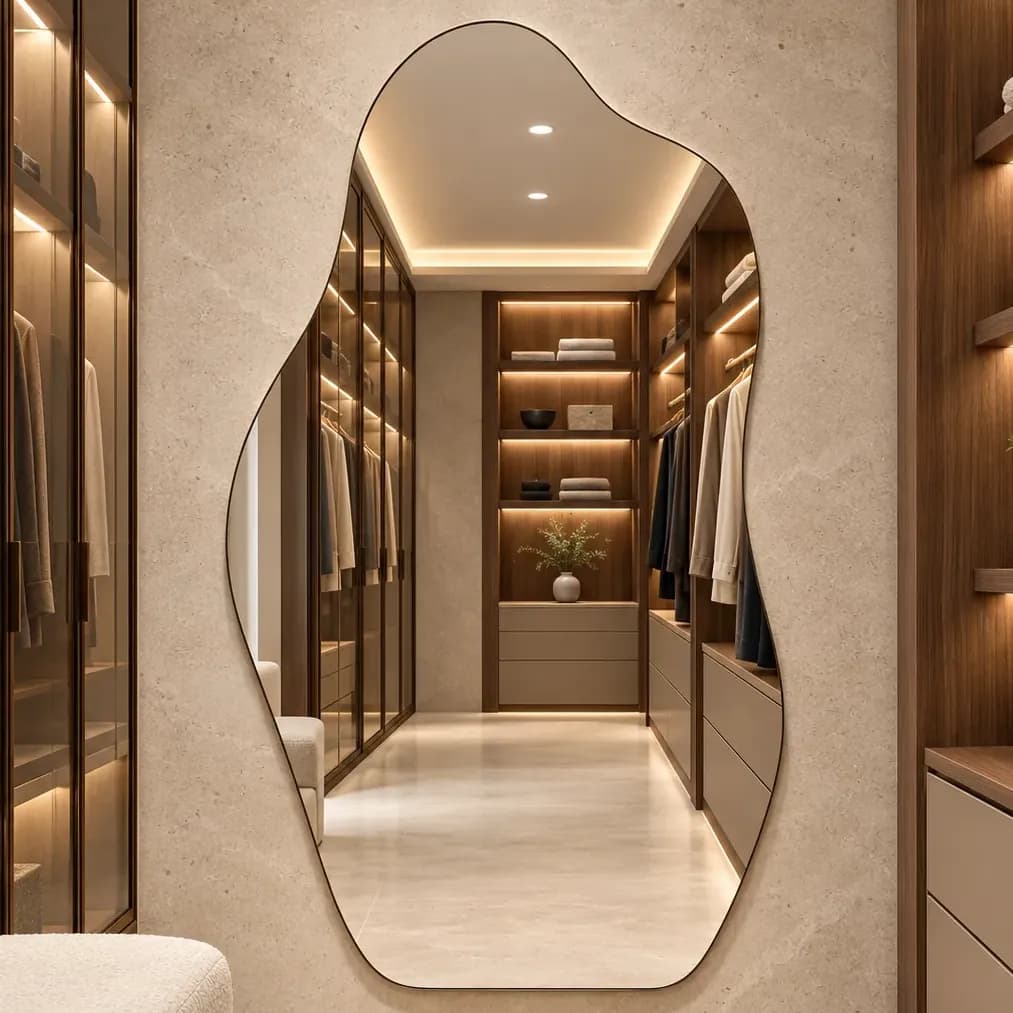Espelho Rocco Corpo Inteiro Organico 90x40 Pinterest Grande Orgânico - Suporte
