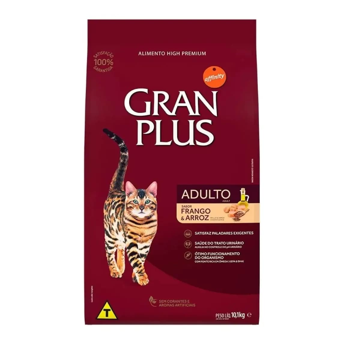 Ração Gatos Adultos Frango E Arroz 10,1kg Granplus