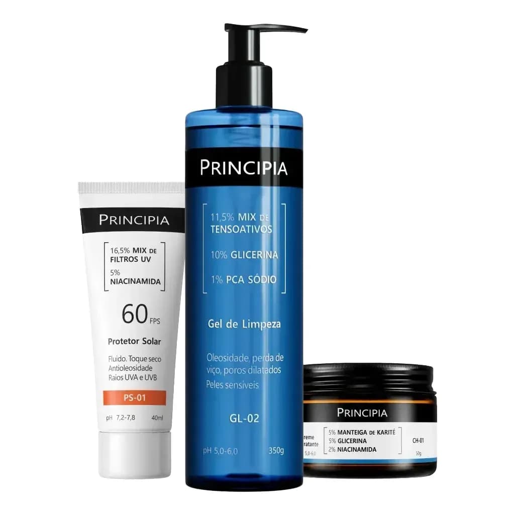 Principia Kit Completo Para Pele Sensível Com Fps 60