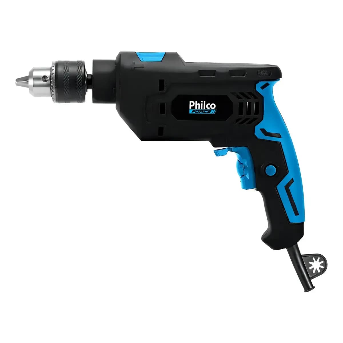 Furadeira Philco Force 3000 Rpm Mandril 13mm 850w Pfu04 Cor Preto com detalhes em Azul