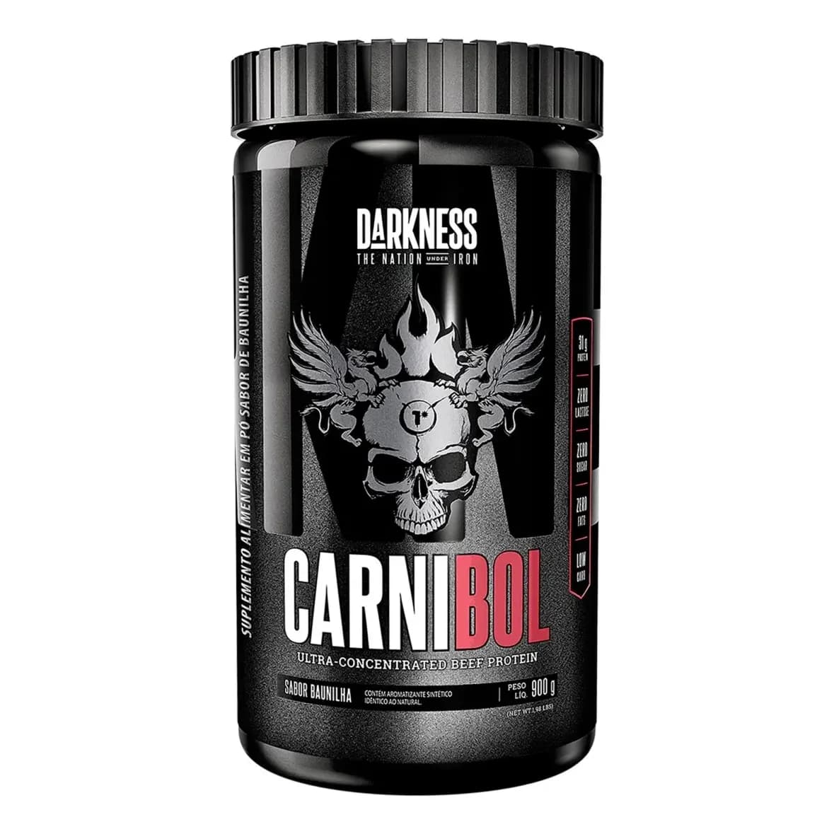 Whey Proteína de Carne Carnibol Baunilha 900g Darkness