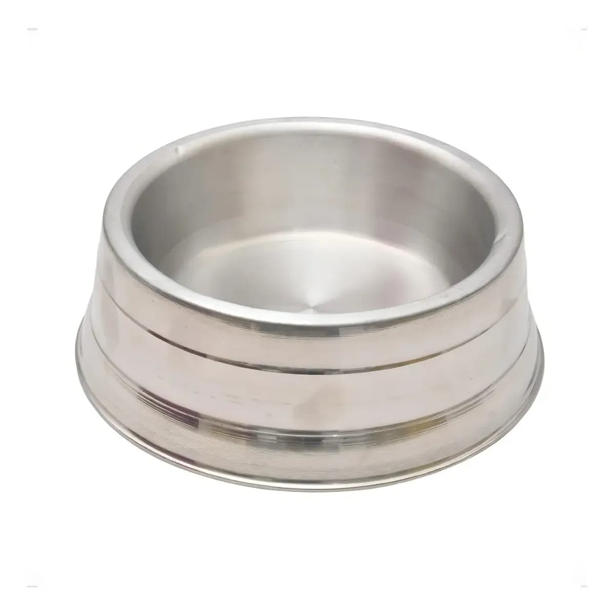 Comedouro Antiderrapante Alumínio Polido eZoo 1250ml Cachorro Médio